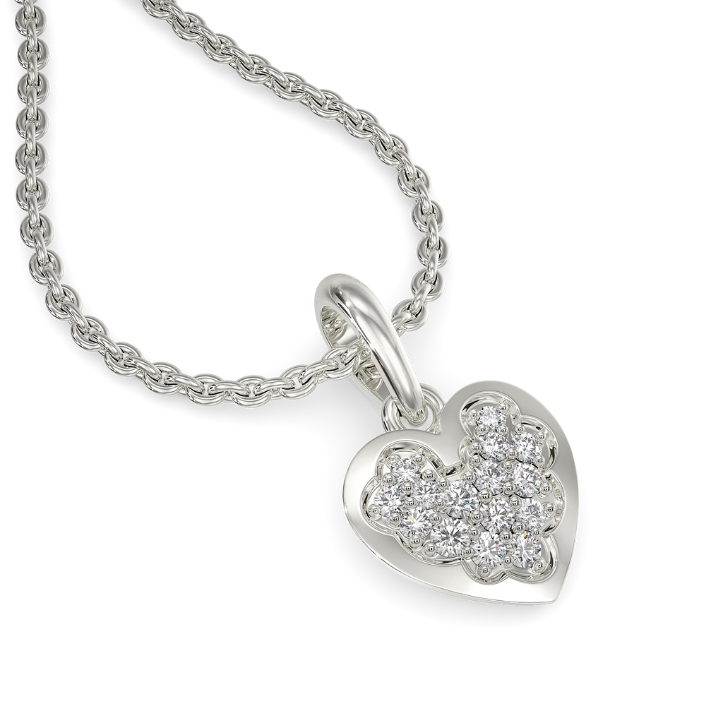 Classic Heart Diamond Pendants