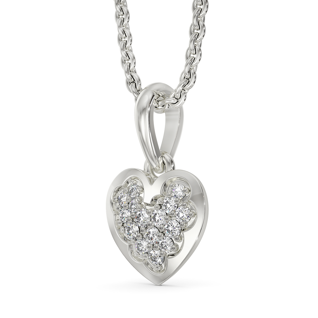 Classic Heart Diamond Pendants
