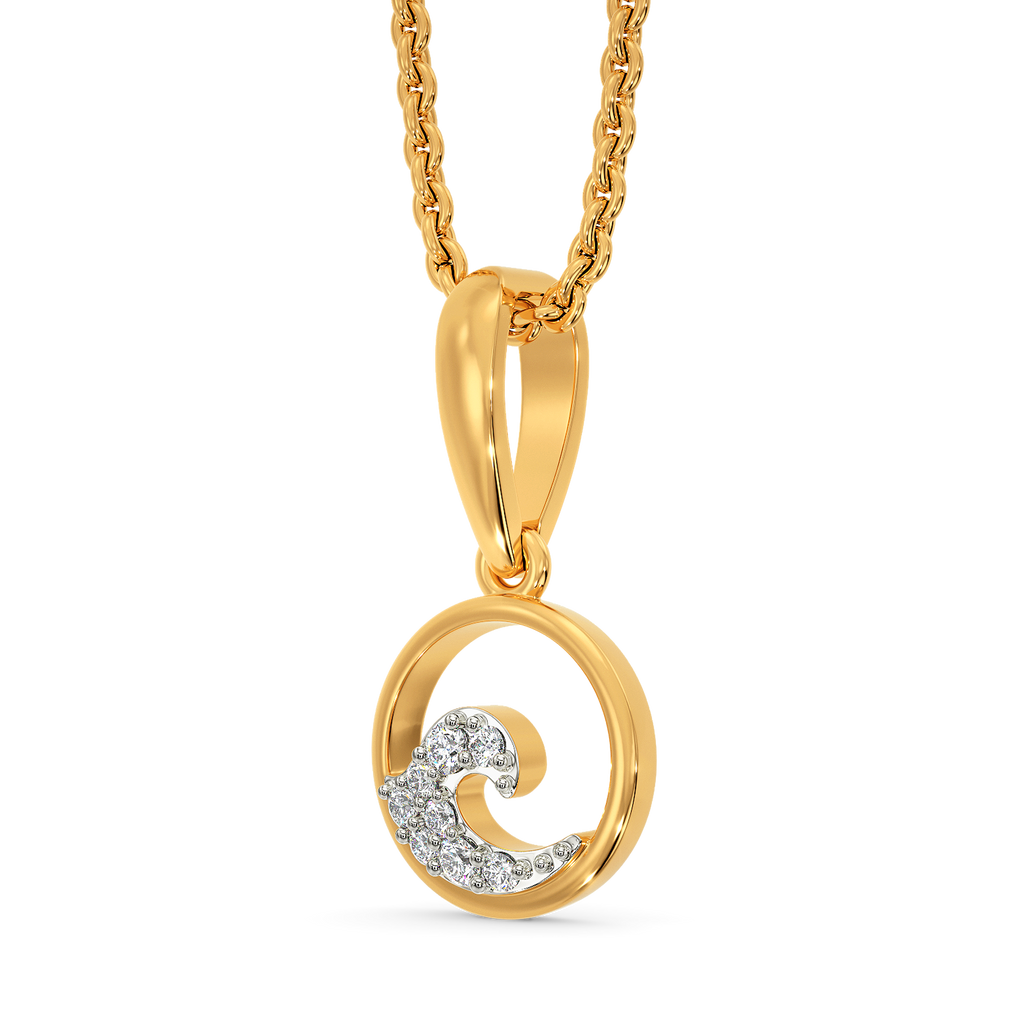 In Circles Diamond Pendants