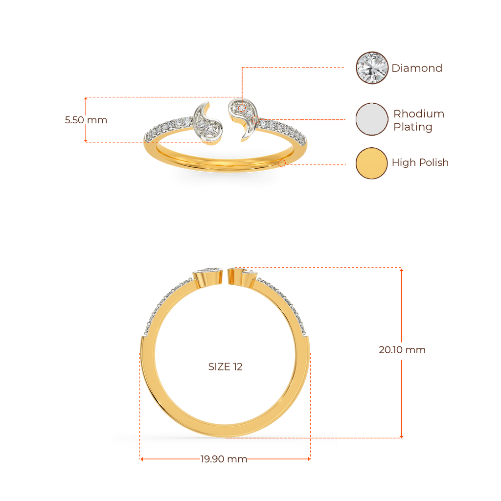 Yin To My Yang Diamond Rings image