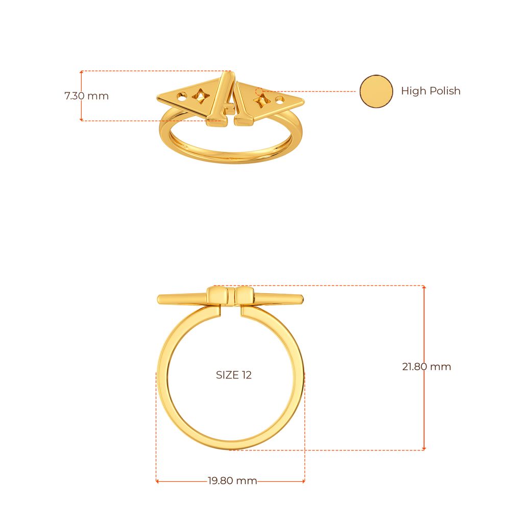 Apple of My Eye Gold Rings image