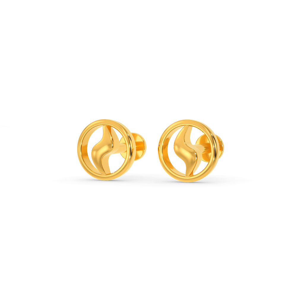 Steer Around Gold Earrings