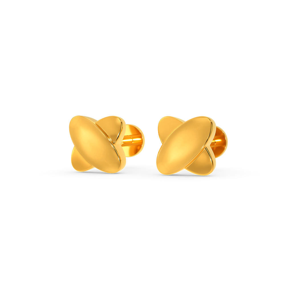 Dual Over Gold Earrings