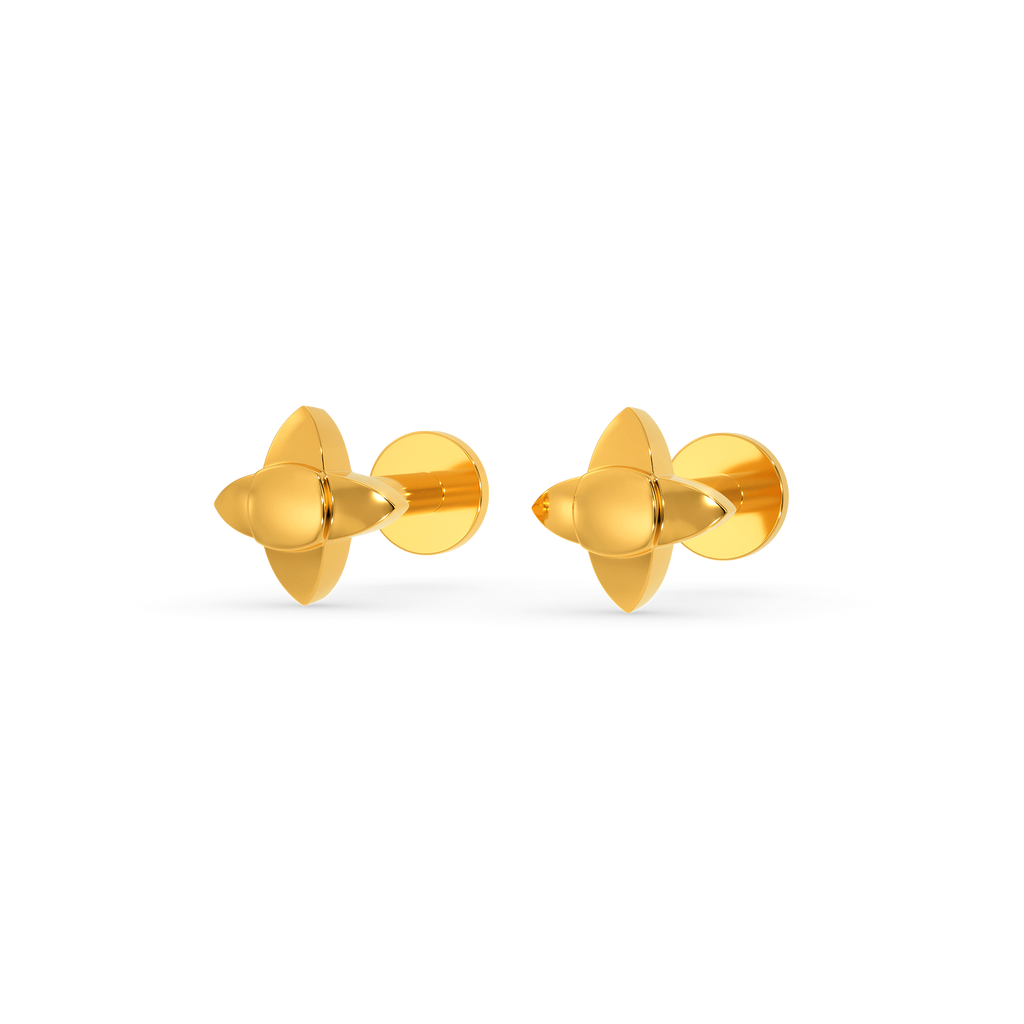 Dendrictic Gold Earrings