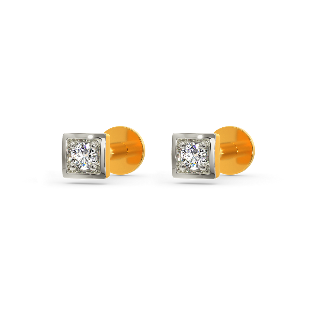 So Squared Diamond Earrings