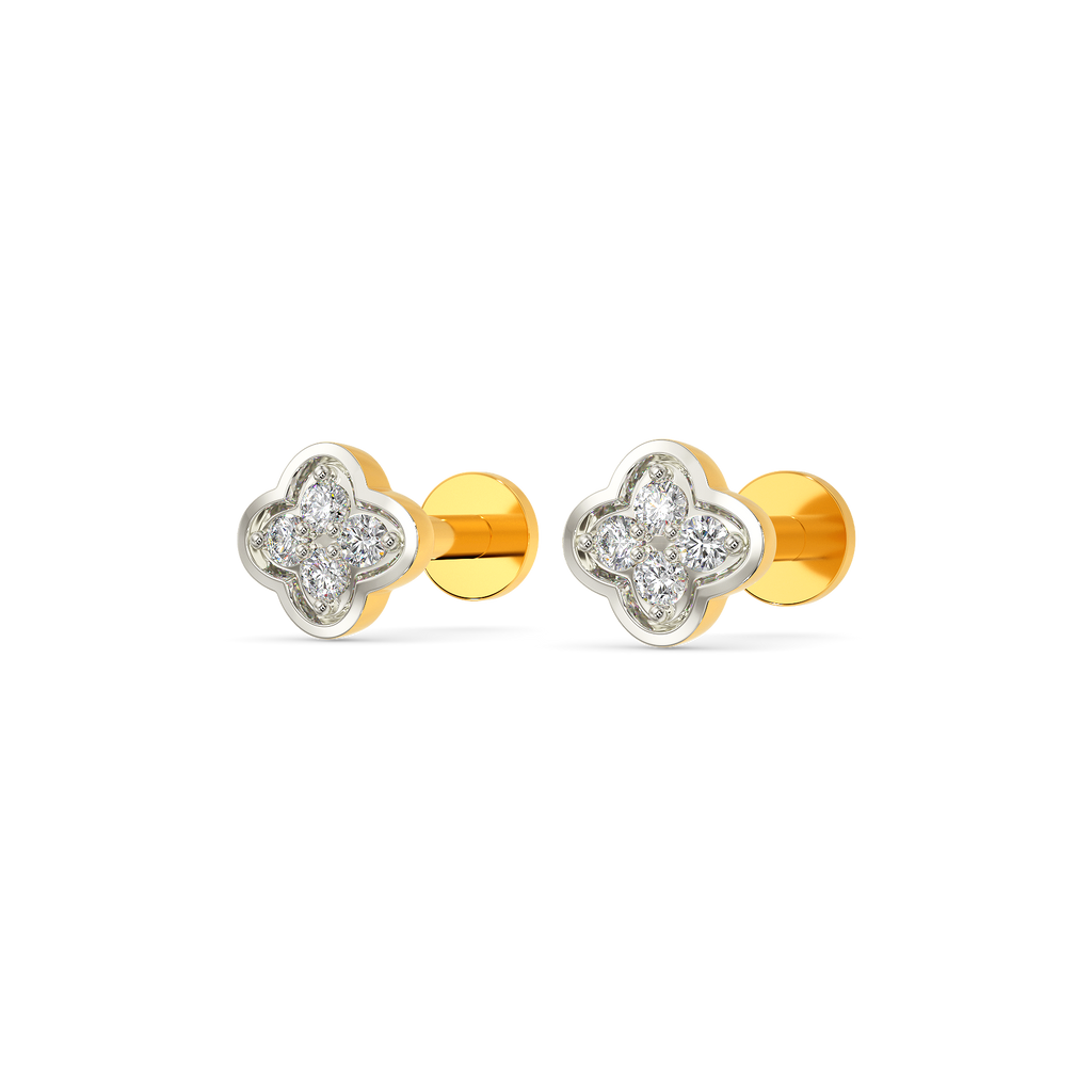 Starred Diamond Earrings