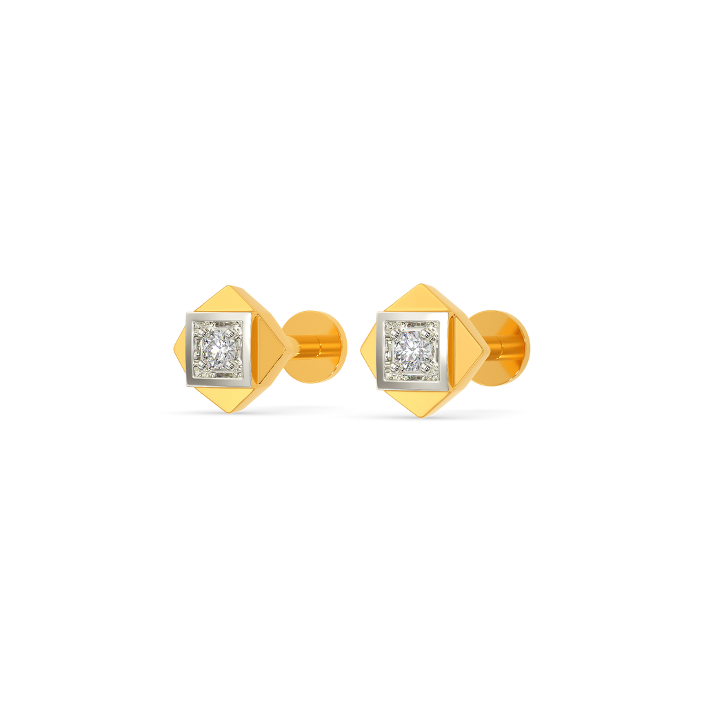 Octa Power Diamond Earrings