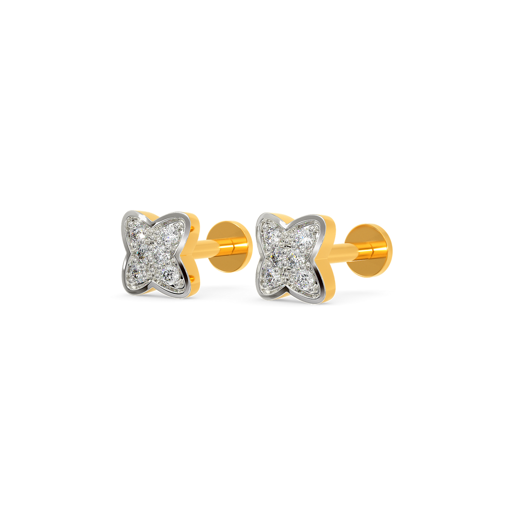 Four Petals Of Love Diamond Earrings