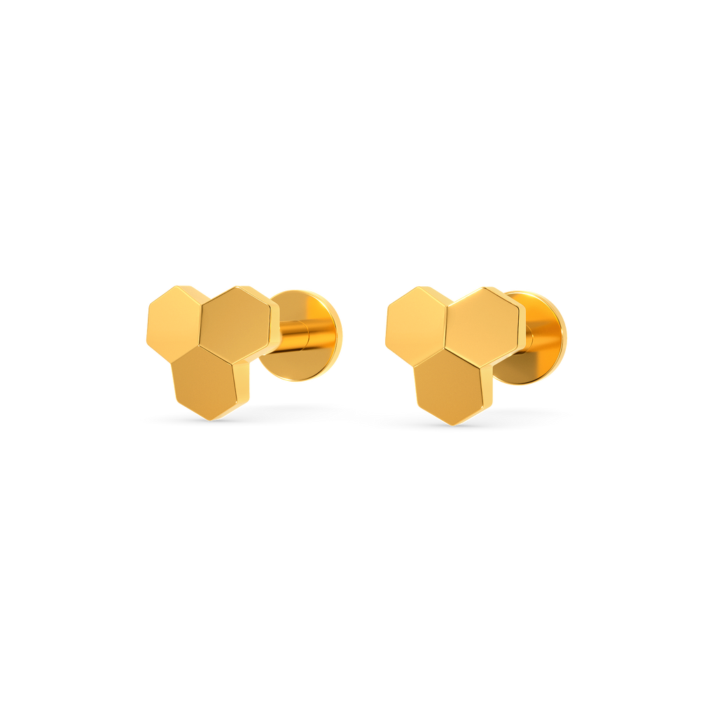 Subtle Bond Gold Earrings