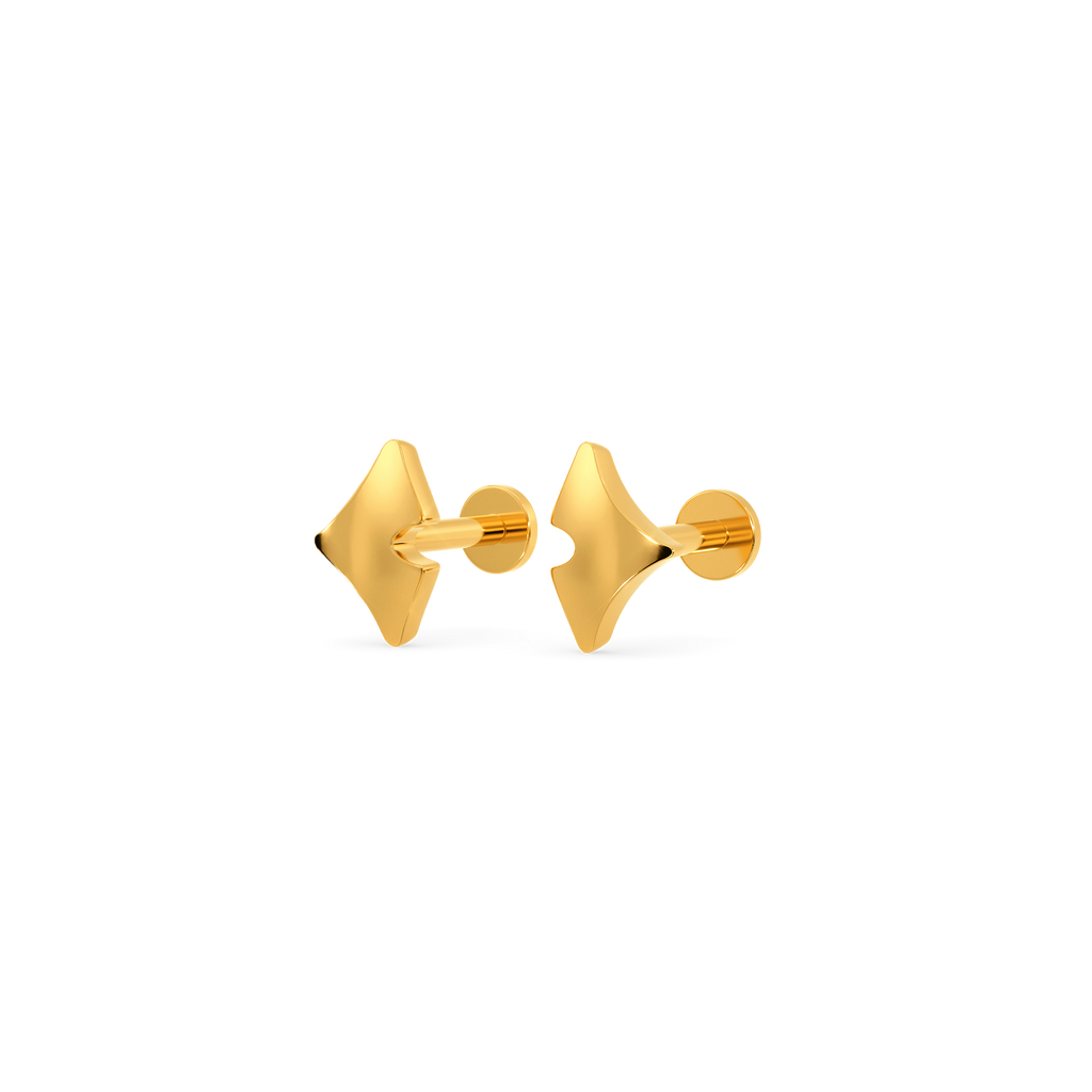 Half A Wish Gold Earrings