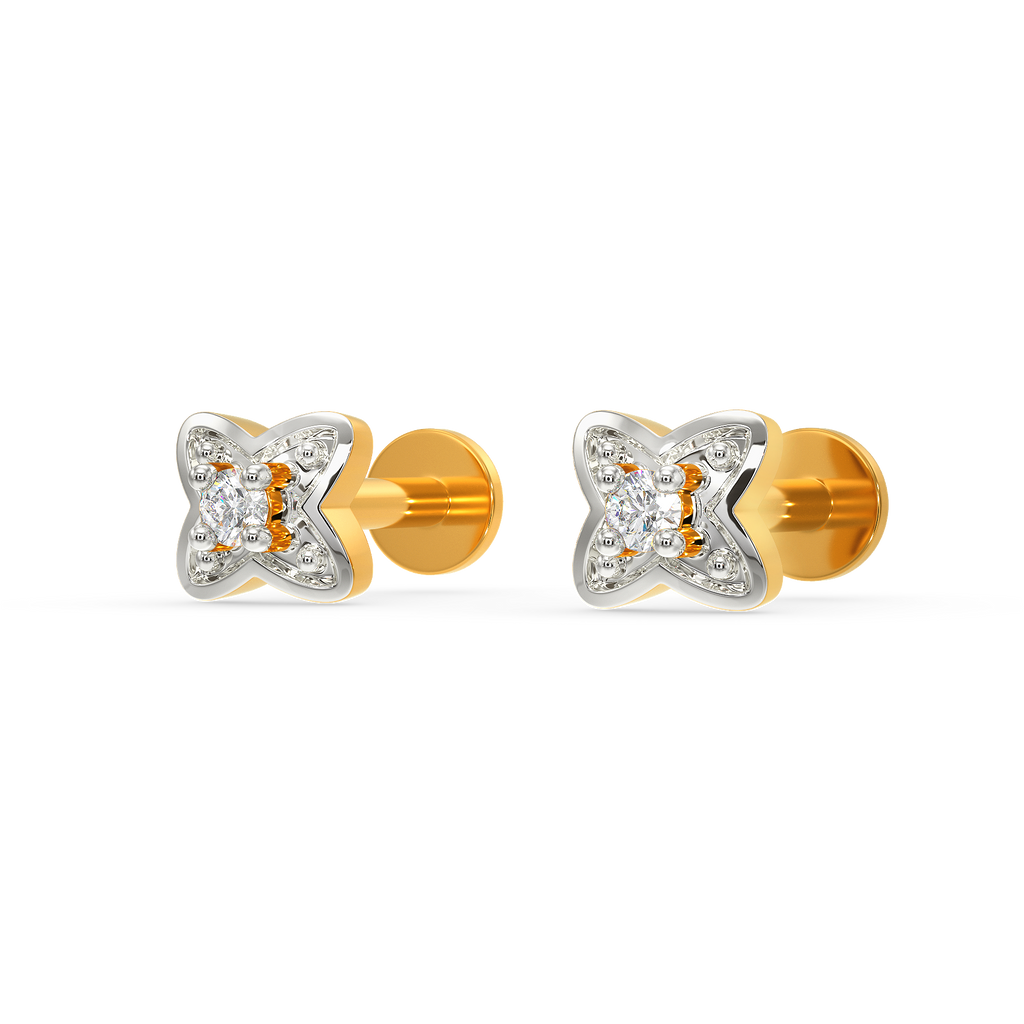 Touch Of Flora Diamond Earrings