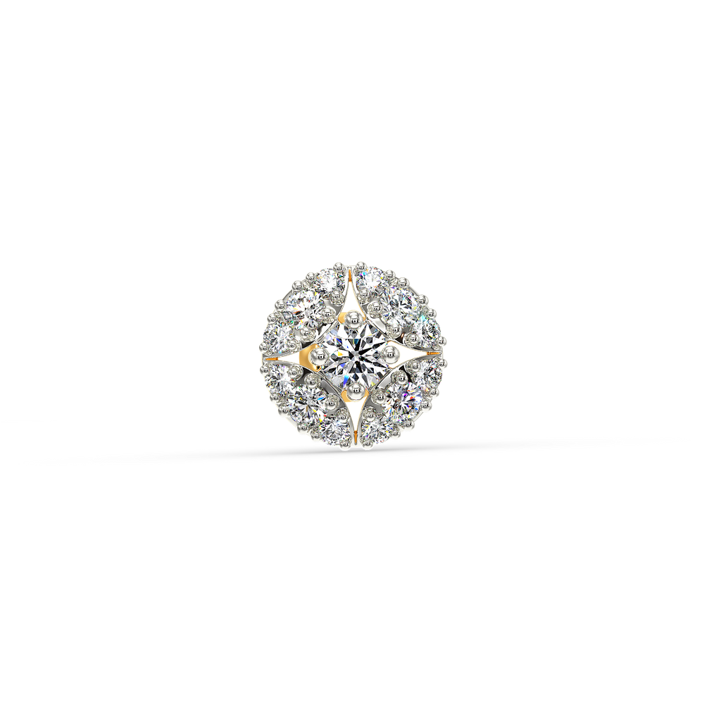 Peace Within Diamond Nose Pins