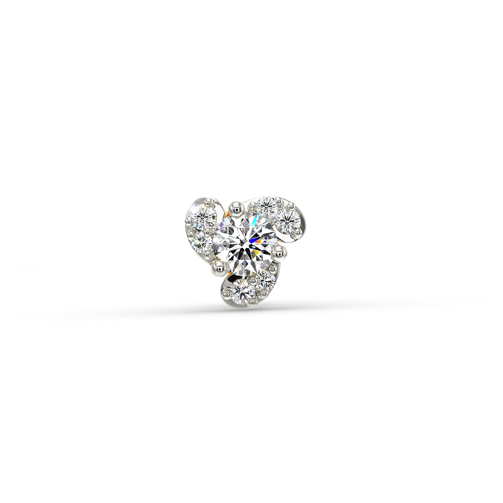 Engulfed Diamond Nose Pins