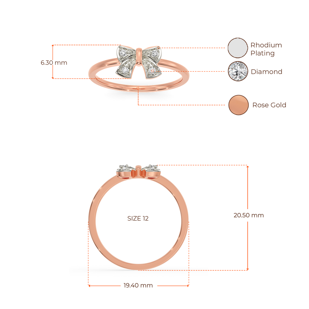 Bow Sass Diamond Rings image