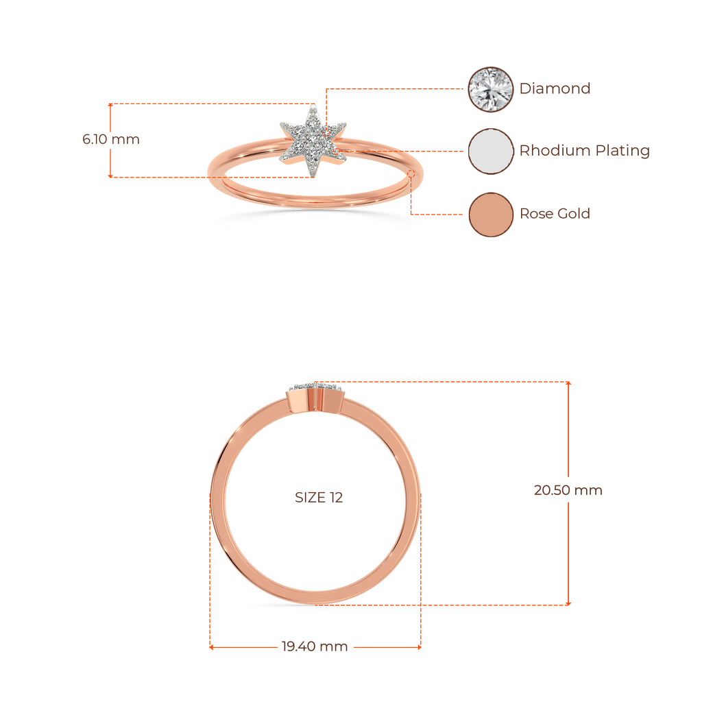 Rose Musk Diamond Rings image