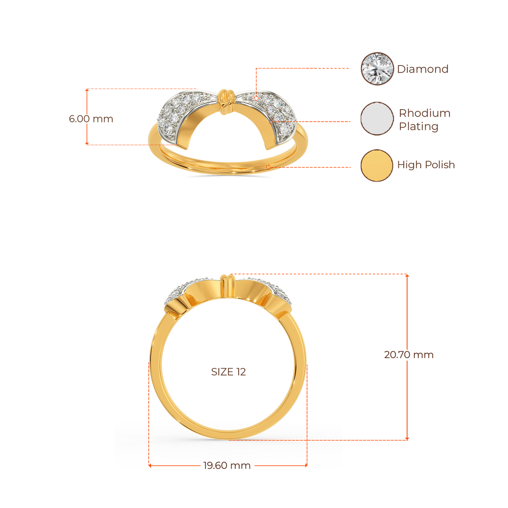 Bow Curves Diamond Rings image