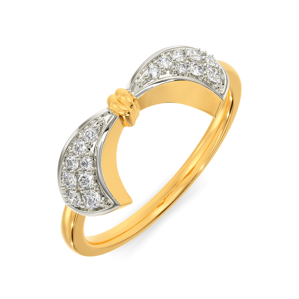 Bow Curves Diamond Rings