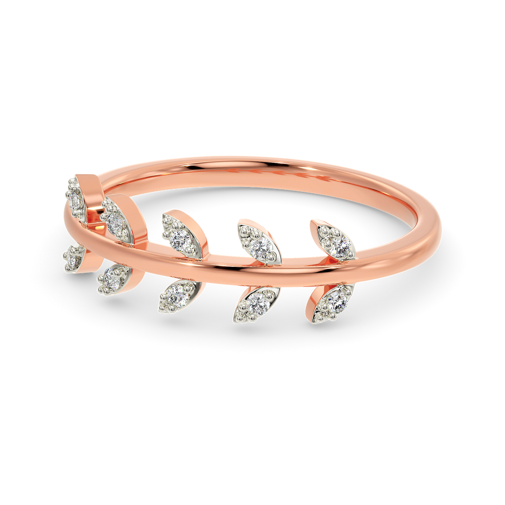 Leaf Feels Diamond Rings alternate view 2