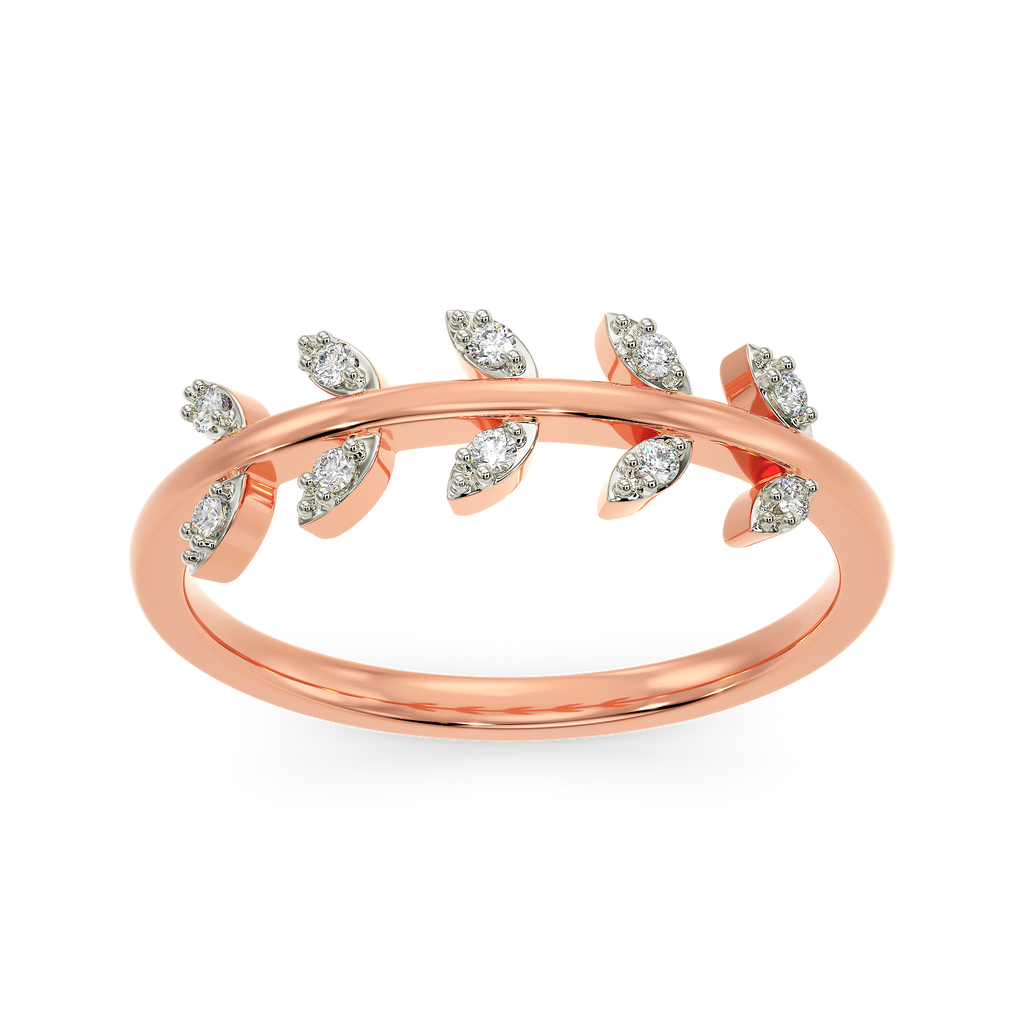Leaf Feels Diamond Rings alternate view 3