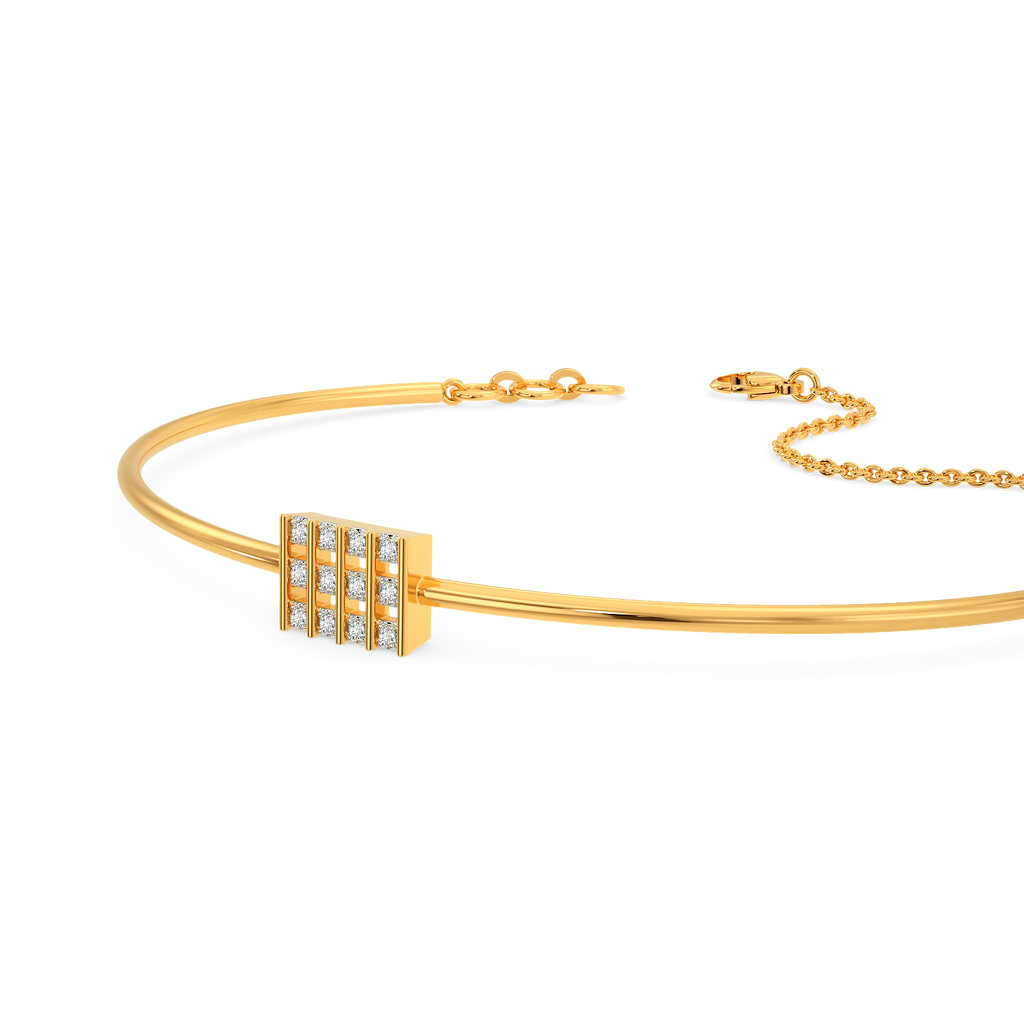 Sassy Squared Diamond Bangles