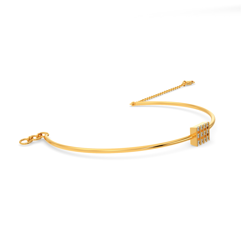 Sassy Squared Diamond Bangles