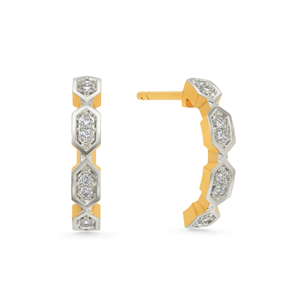 Free Fourth Diamond Earrings