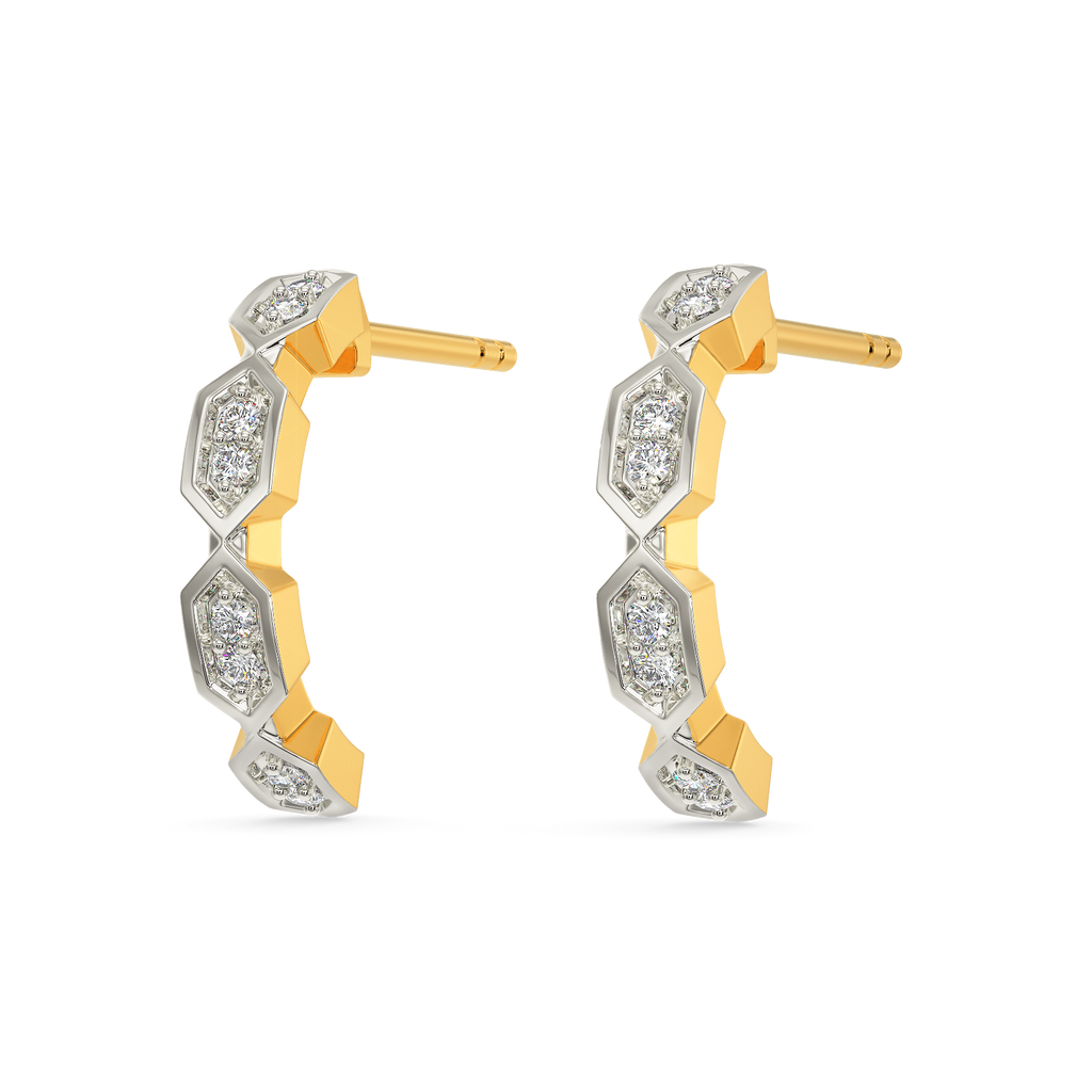 Free Fourth Diamond Earrings