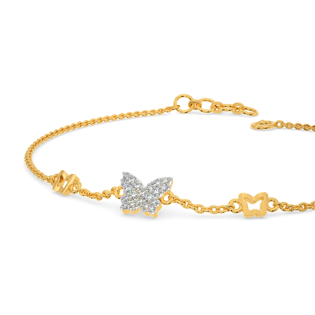Fly Like A Butterfly Diamond Bracelets