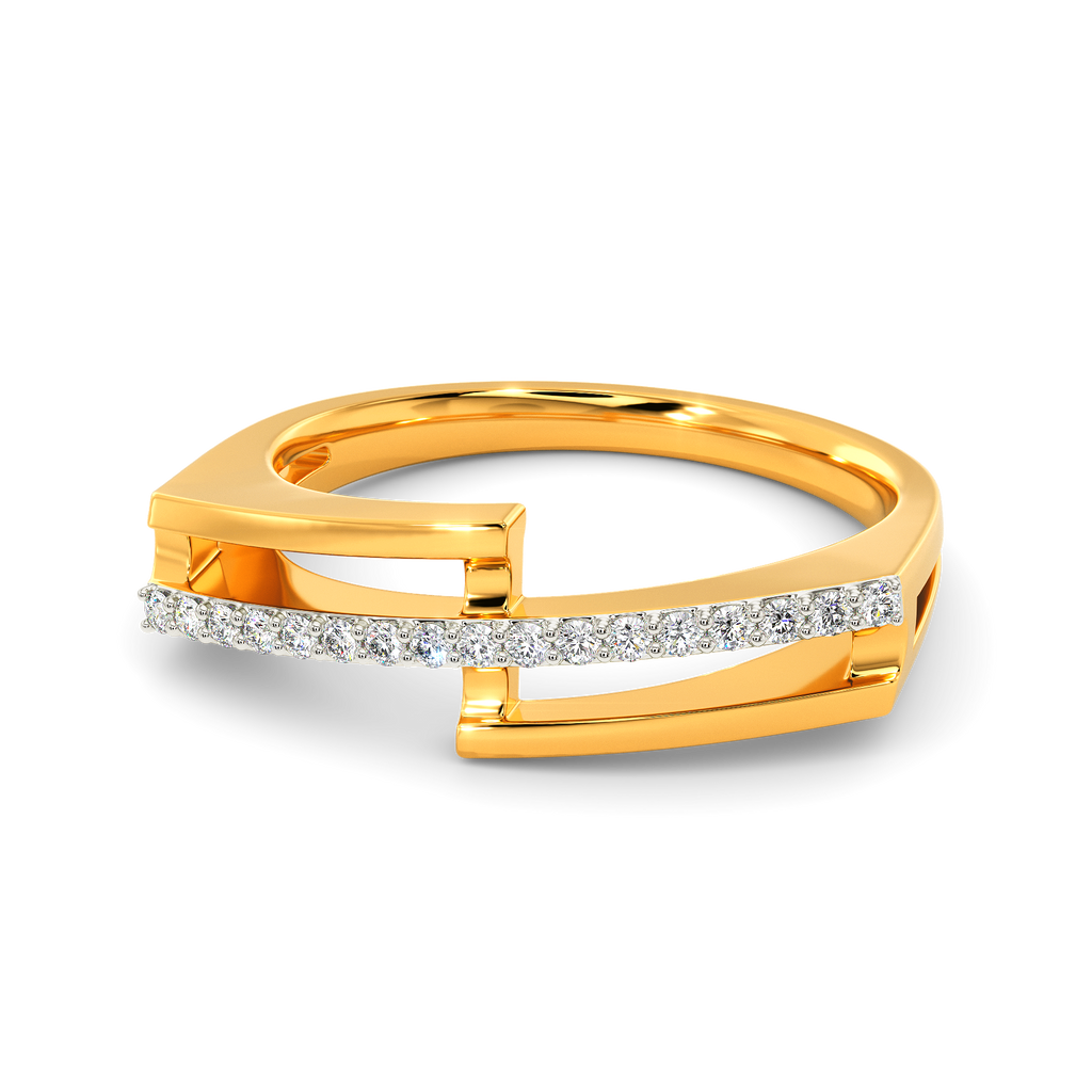 Twisted Tale Diamond Rings alternate view 2