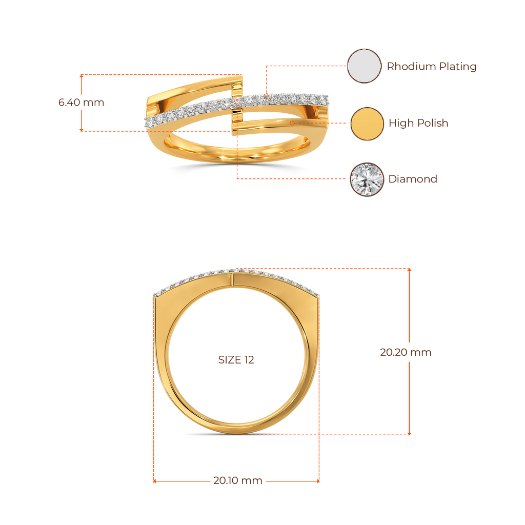 Twisted Tale Diamond Rings image
