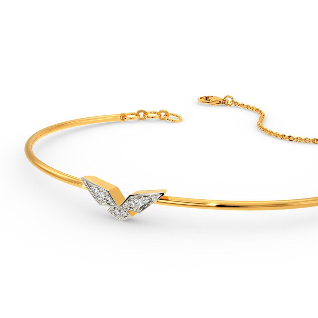 Sleek Serenity Diamond Bangles