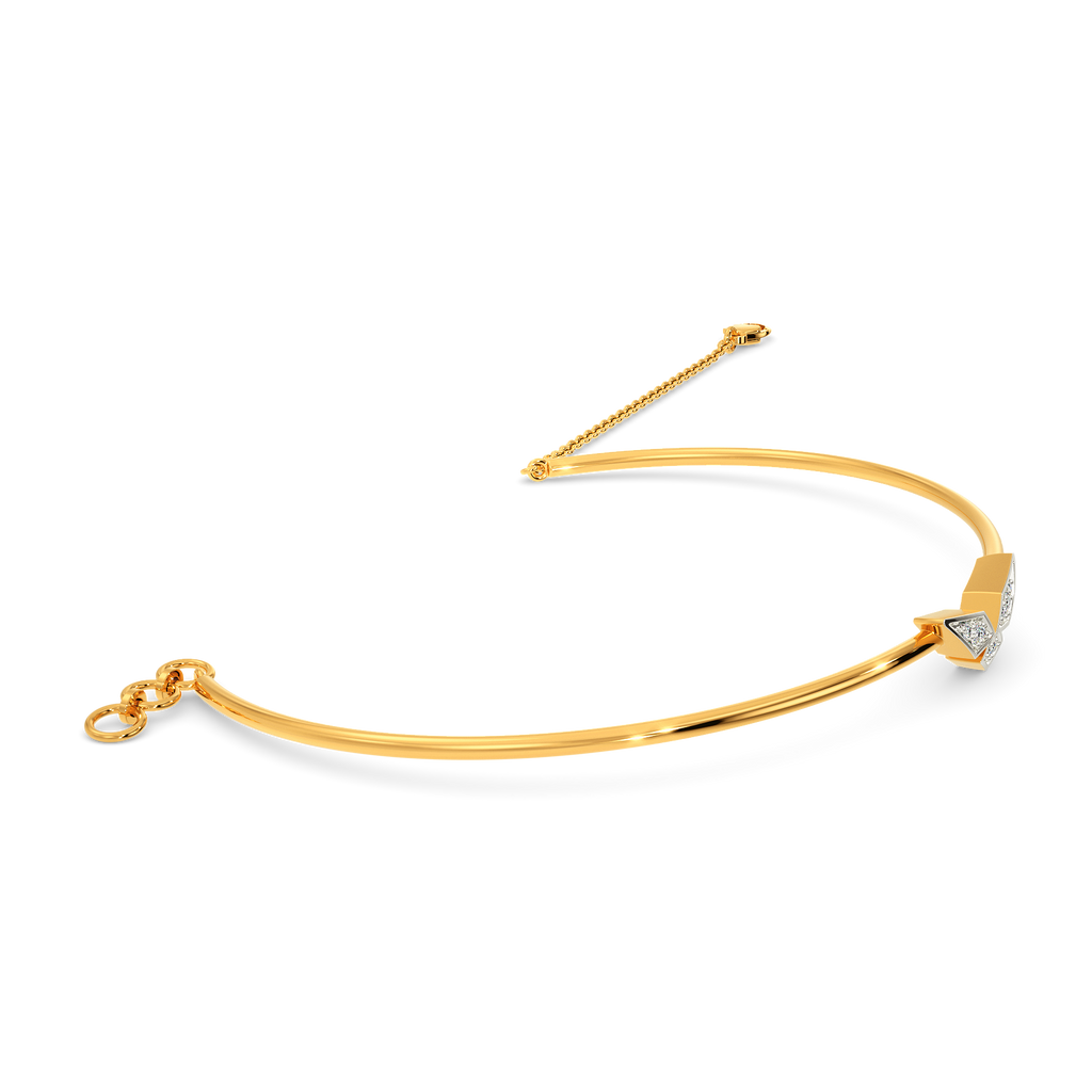 Sleek Serenity Diamond Bangles