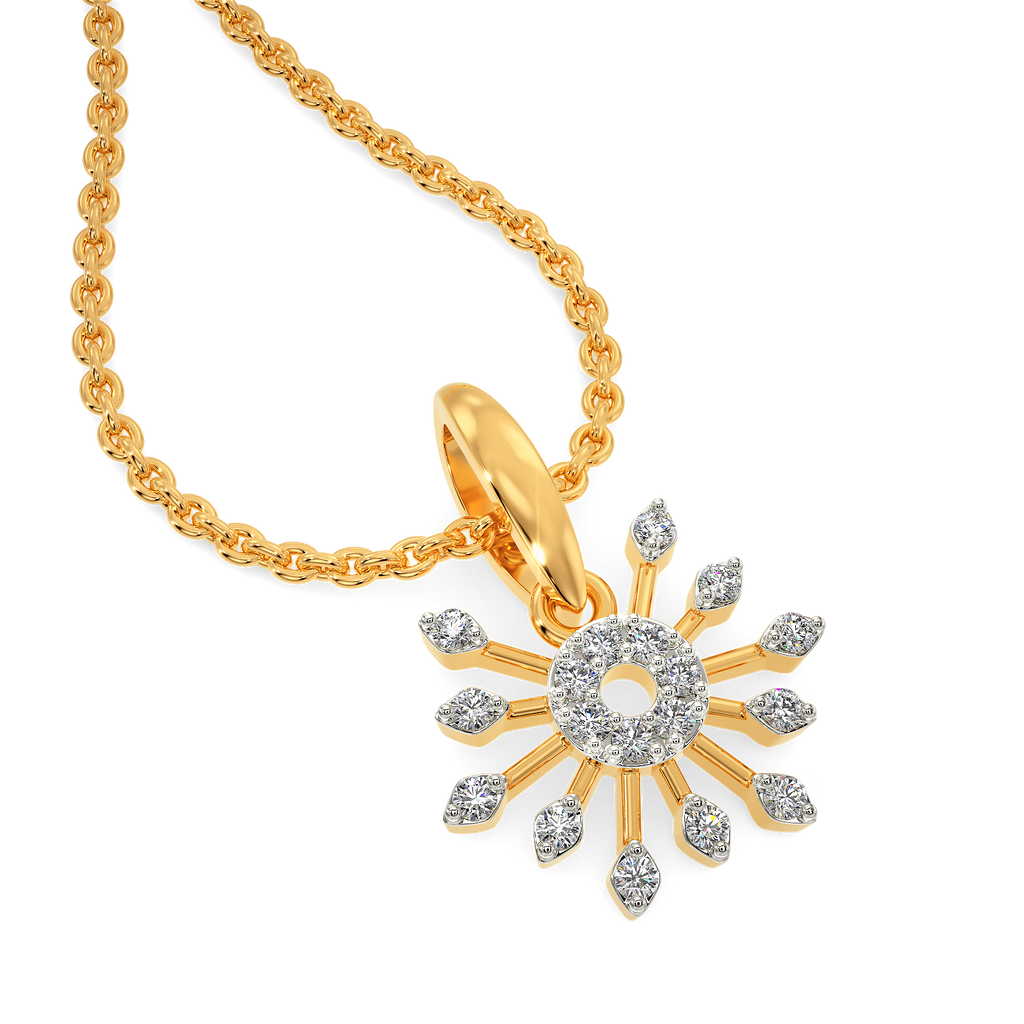 Graceful Moonlit Diamond Pendants