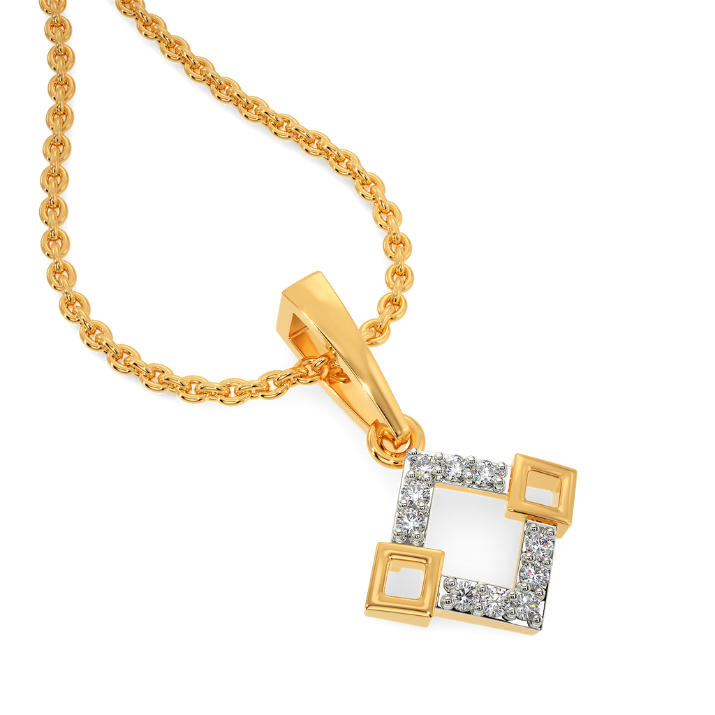 Sleek Fusion Diamond Pendants