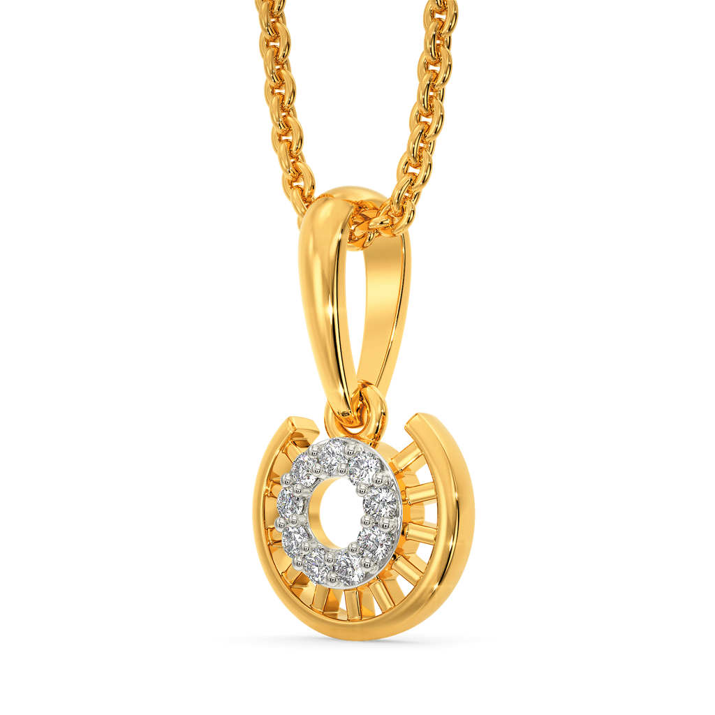 Whimsical Wheel Diamond Pendants