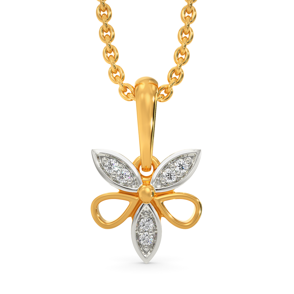 Dainty Daisy Diamond Pendants
