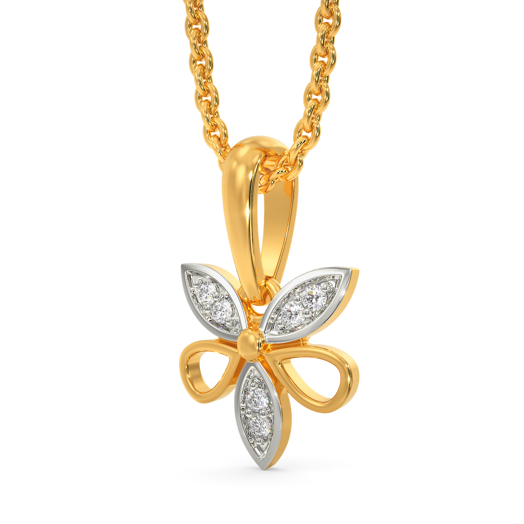 Dainty Daisy Diamond Pendants