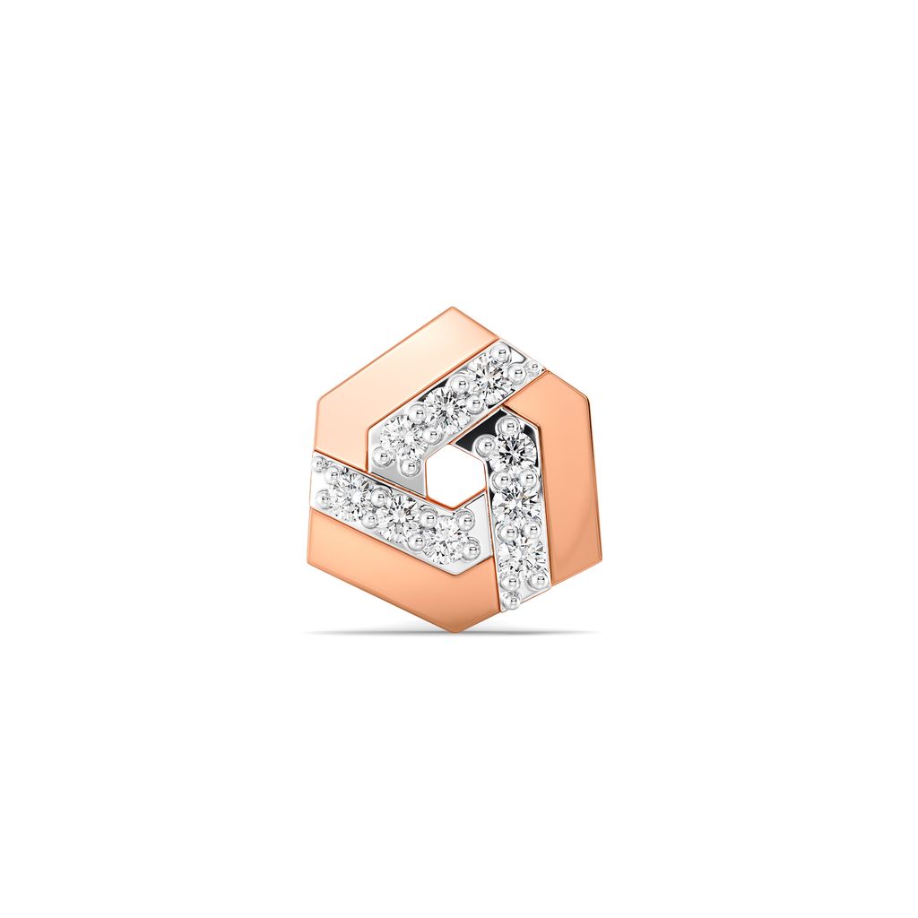 Hex Haiku Diamond Nose Pins