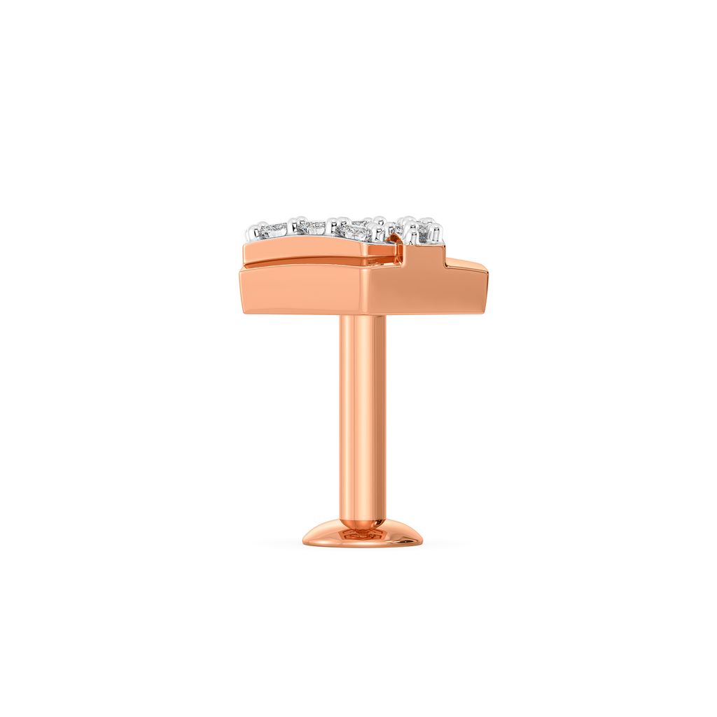 Hex Haiku Diamond Nose Pins