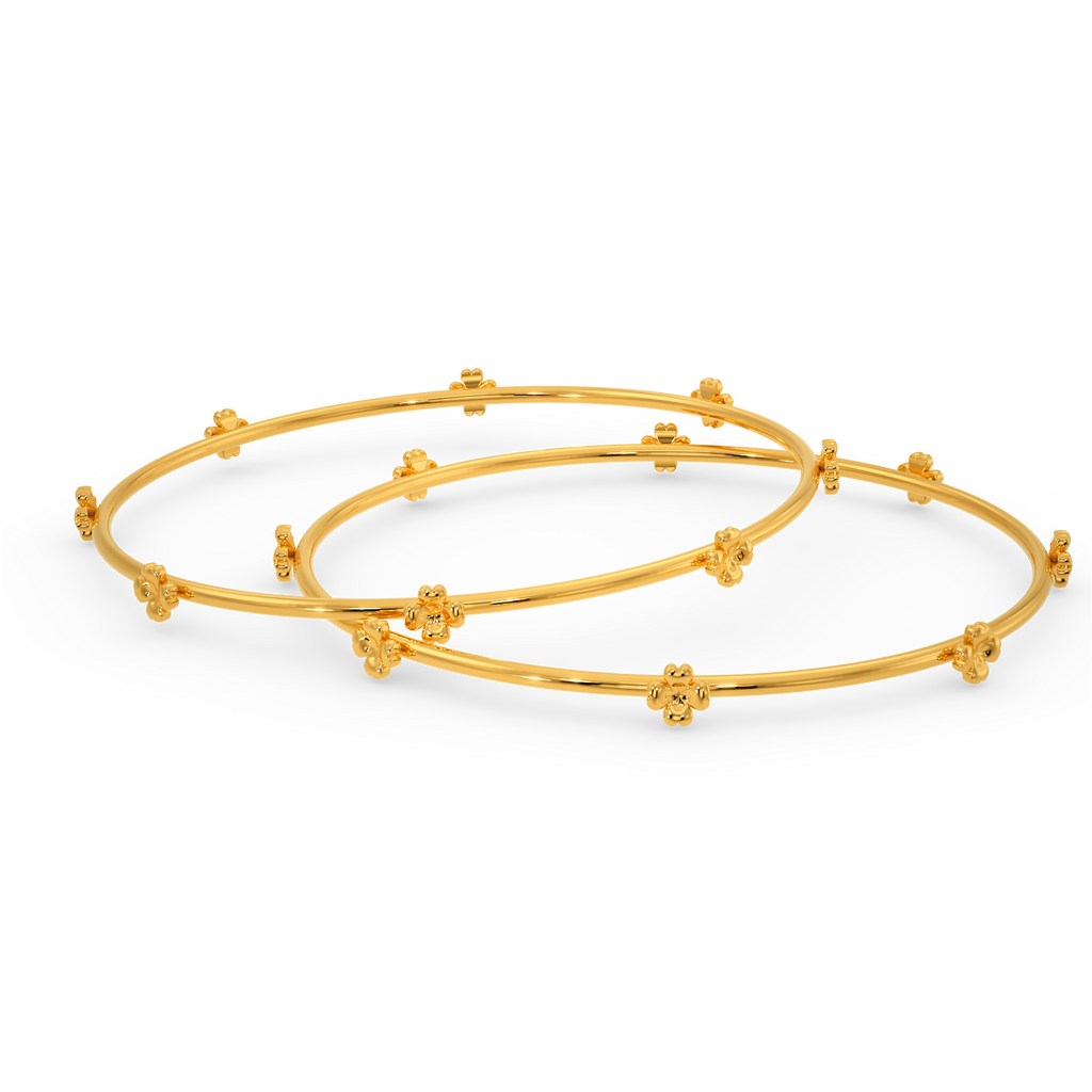 Take My Heart Pair of Gold Bangles