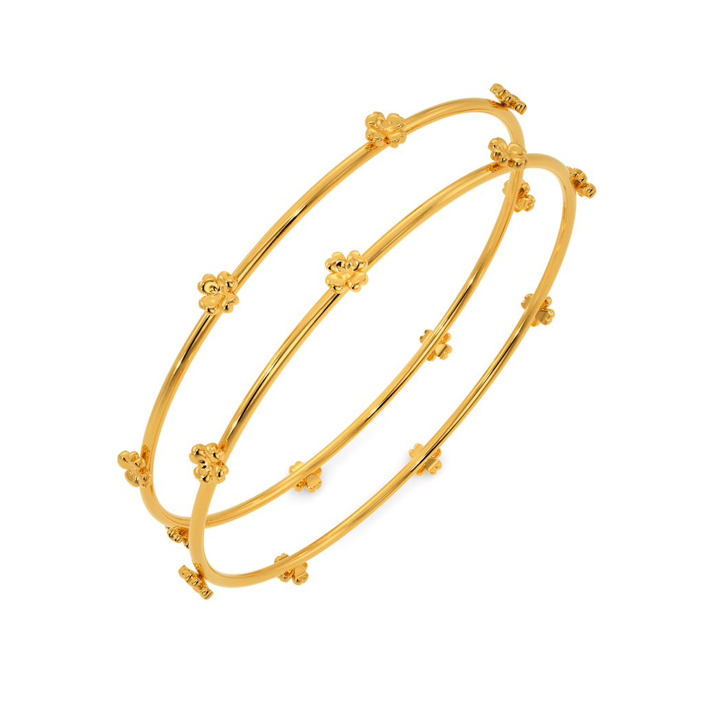 Take My Heart Pair of Gold Bangles