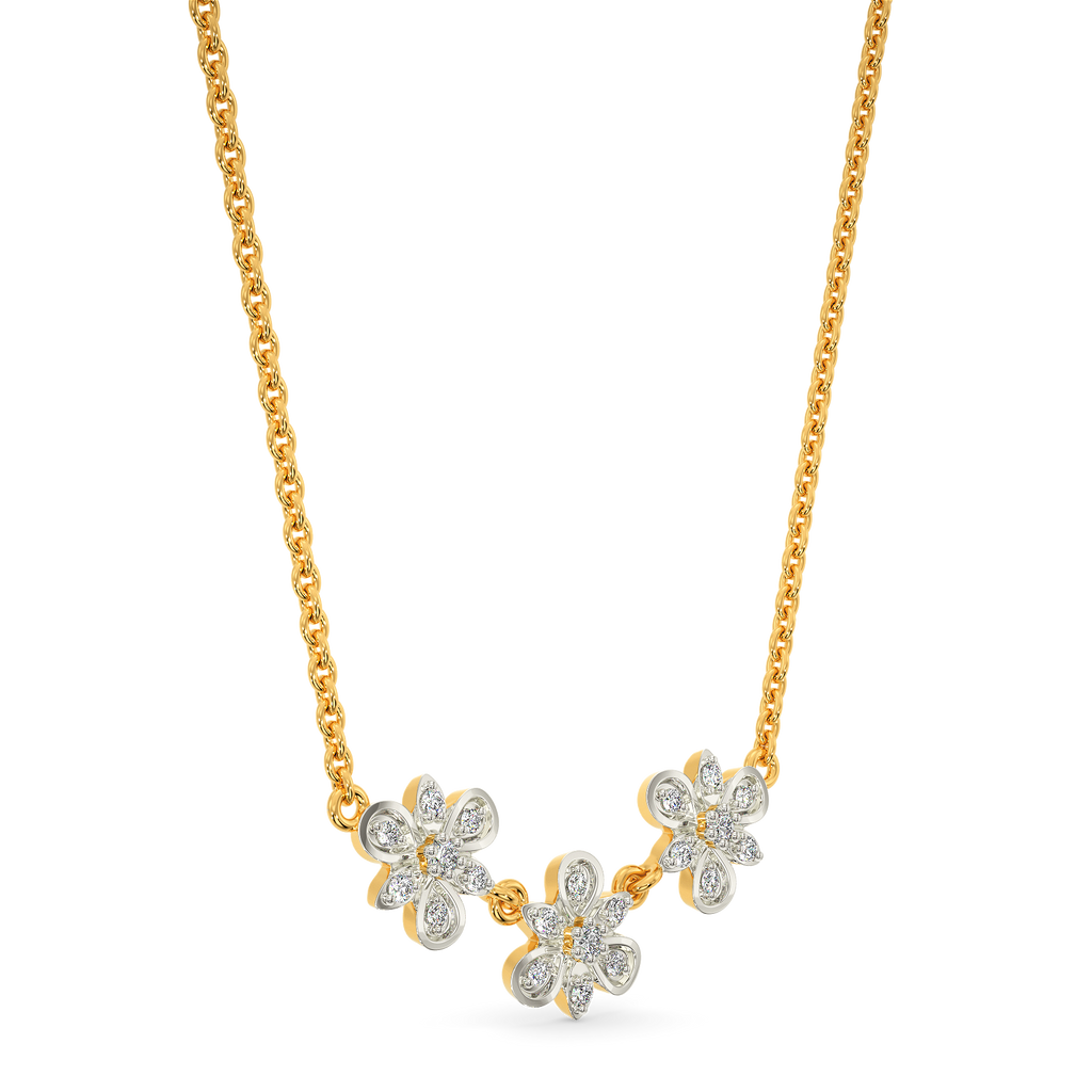 Whispering Petals Diamond Necklaces