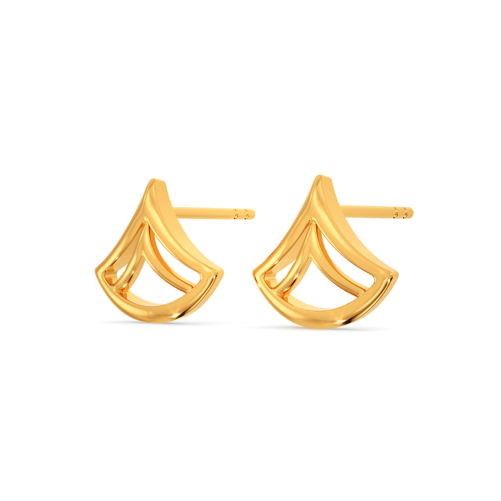 Serene Mood Gold Earrings