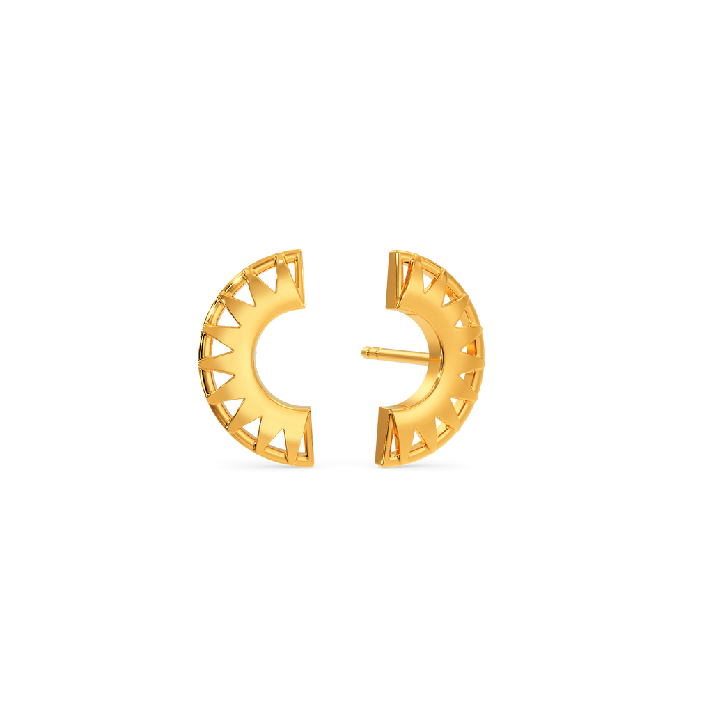 Sunray Splendor Gold Earrings
