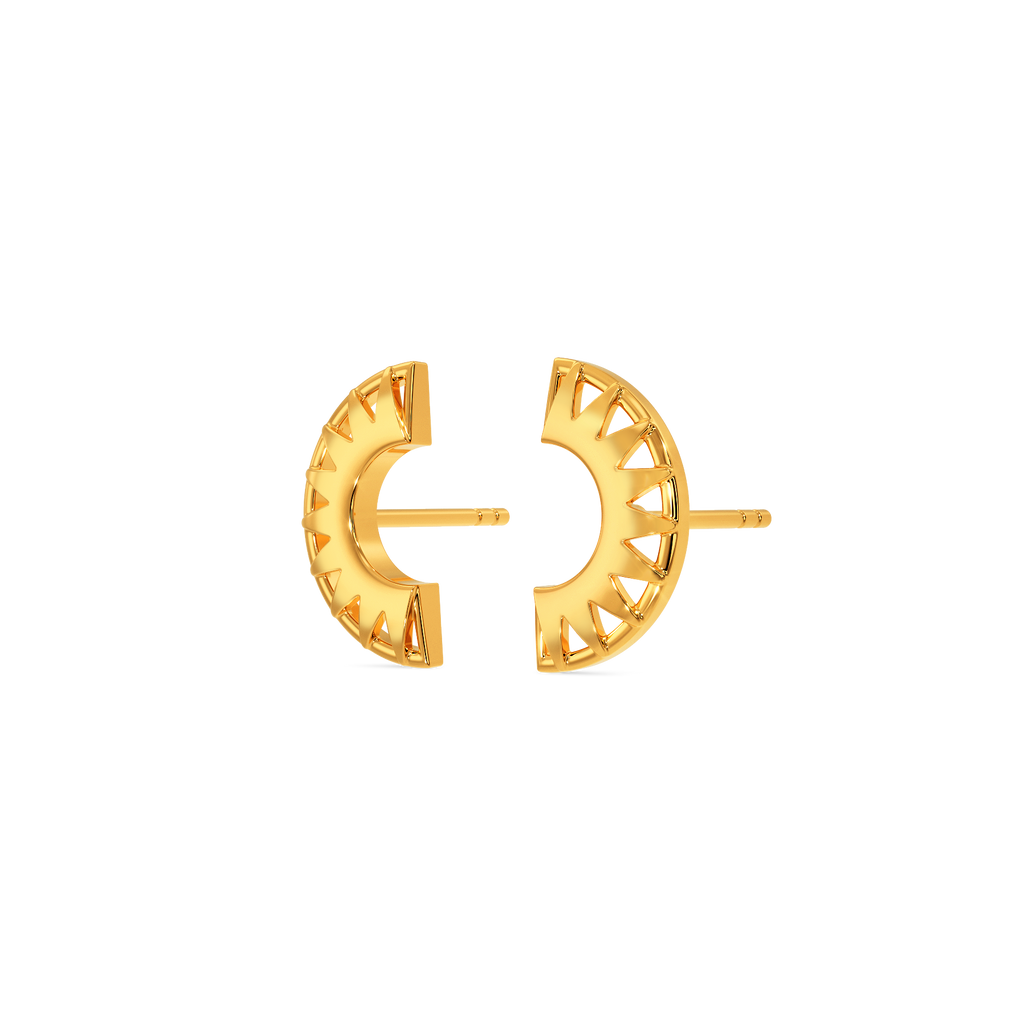 Sunray Splendor Gold Earrings