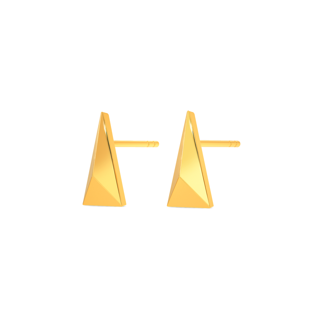 Delta Dangle Gold Earrings