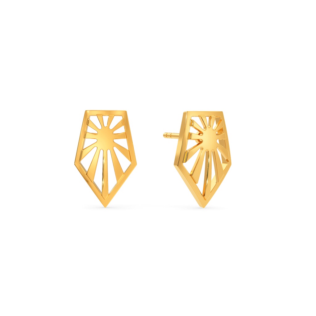 Beyond The Penta Gold Earrings