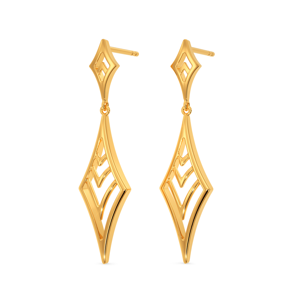 Edge Vibe Gold Earrings