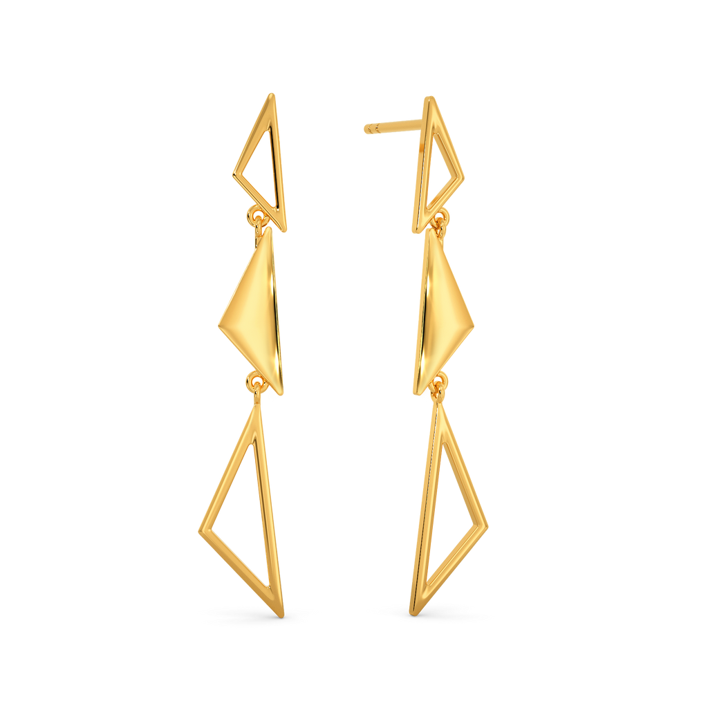 Iconic Trio Gold Earrings