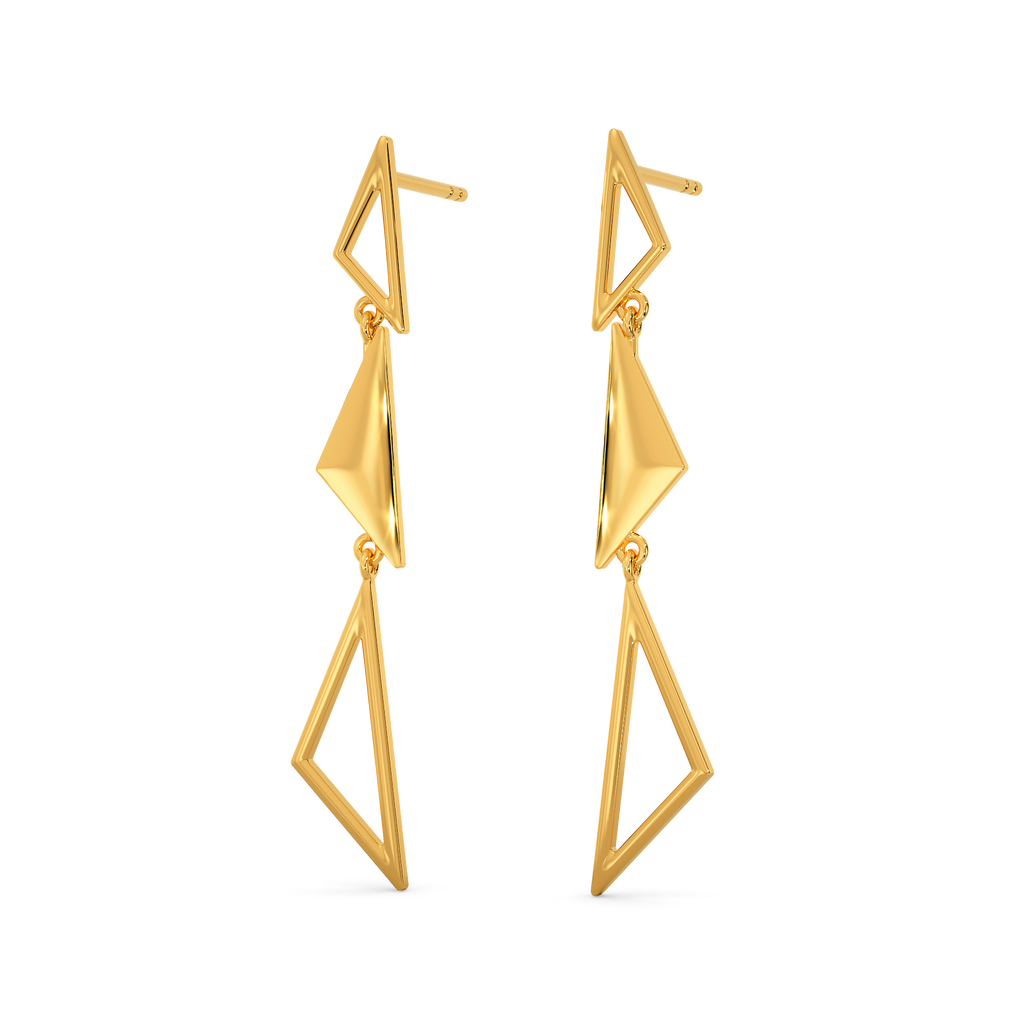 Iconic Trio Gold Earrings